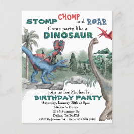 Festa como um Dinossauro Aniversário, Aquarela