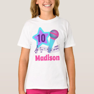 Festa como uma Camisa de Aniversário de Pop Star