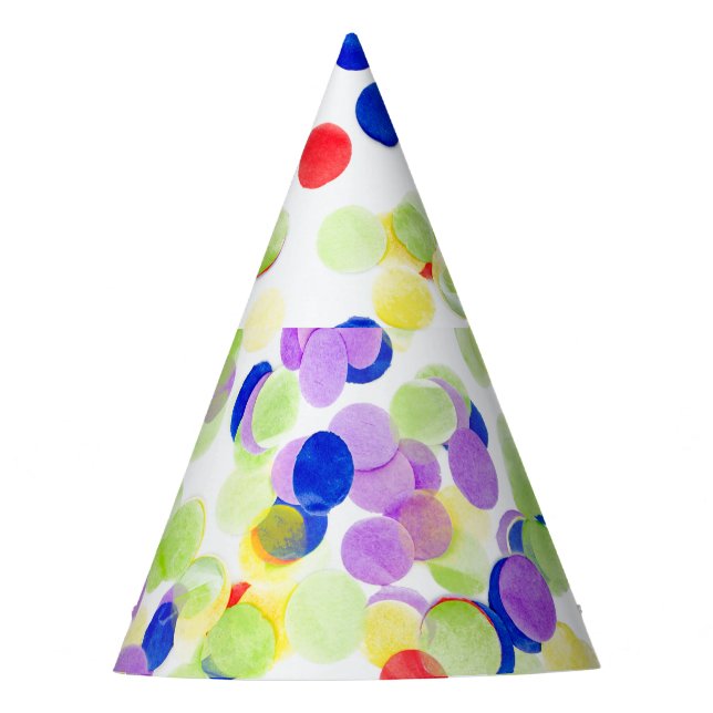 Festa Confetti - Chapéu de Partido de Papel Padrão (Frente)