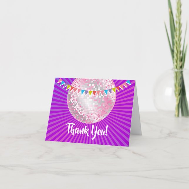 festa da discoteca, brilho, dança, cartões de agra (Frente)