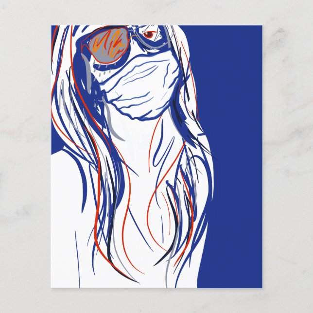 festa da máscara facial (Frente)