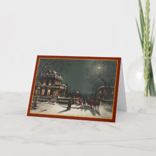 Festa da véspera de Natal - Cartão Vintage