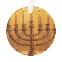 Festa das Luzes Menorá de Hanukkah Enfeite