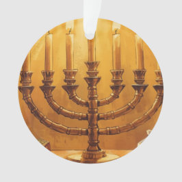 Festa das Luzes Menorá de Hanukkah Enfeite