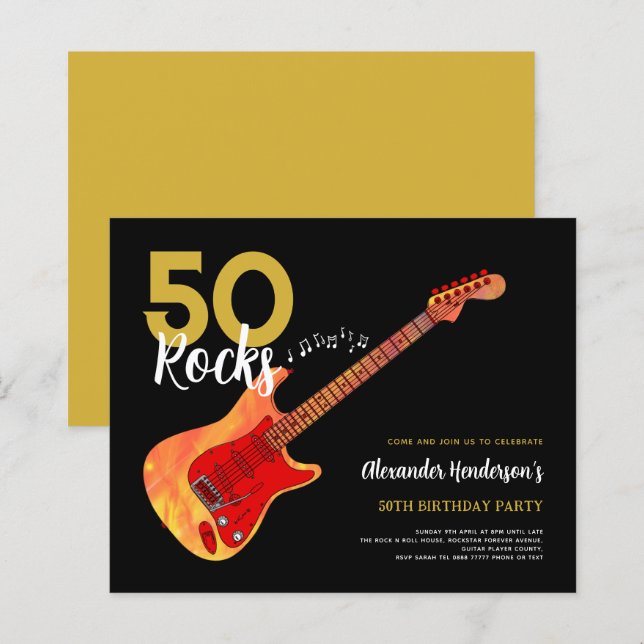 Festa de 50 anos do Rock and Roll 50 rochas (Frente/Verso)