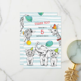 Festa de 5 de Cartões de agradecimentos Flagrante