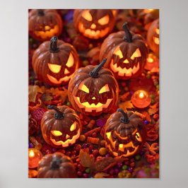 Festa de Abóbora – Poster Aconchegante de Hallowee
