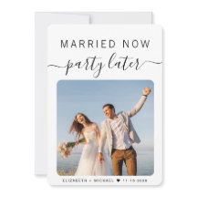 Festa de Agora Casada Depois do Elopemento de Foto