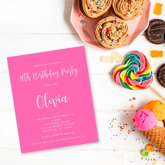 Festa de aniversário 10ª rosa a quente do script d (Criador carregado)