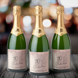 Festa de aniversário 70 brilhante Dourada