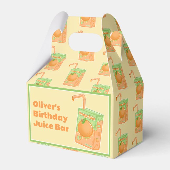Festa de Aniversário Caixa de Suco de Laranja (Frente)
