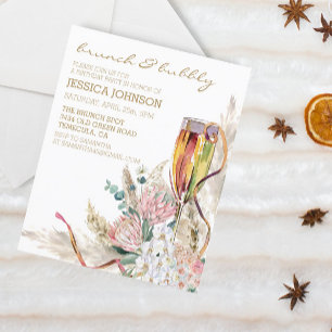 Festa de Aniversário Champagne Brunch Boho Chic co