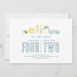 Festa de aniversário Conjunta - Convite para Tema