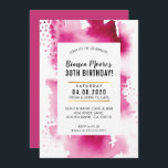 FESTA DE ANIVERSÁRIO CONVITE aquarela moderna cor-<br><div class="desc">por kat massard >> kat@simplysweetPAPERIE.com <<< Um design de convite super simples, mas na moda para seu ANIVERSÁRIO. Uau, seus amigos e família com este pequeno número;D Configuração como modelo é simples você adicionar seus próprios detalhes, ou clicar no botão personalizar e você pode adicionar ou alterar texto, fontes, tamanhos...</div>