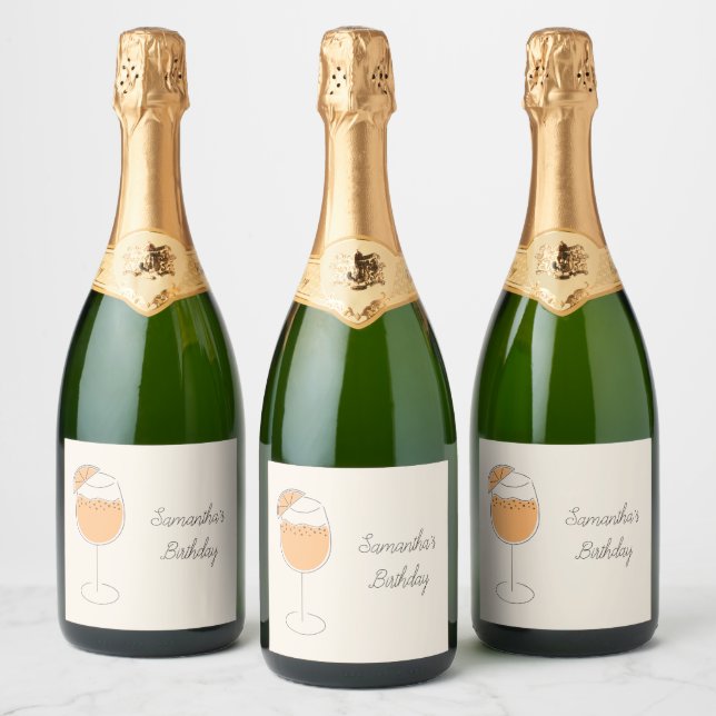 Festa de Aniversário Coquetel Espumante Spritz (Garrafas)