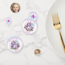 Festa de Aniversário da Menina Unicórnio Arco-íris