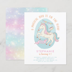 Festa de aniversário da Rainbow Unicorn Girl