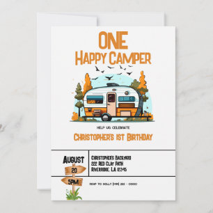 Festa de Aniversário de 1 ano One Happy Camper Adv