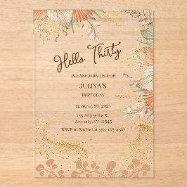 Festa de aniversário de 30 anos boêmia