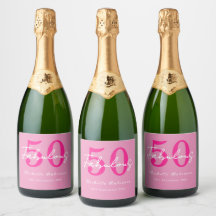 Festa de Aniversário de 50 anos Rosa Moderno 50 e 