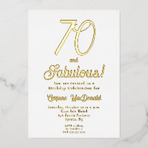 Festa de Aniversário de 70 anos Fabulosa com Folha