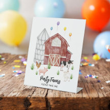 Festa de aniversário de animais de criação de quin