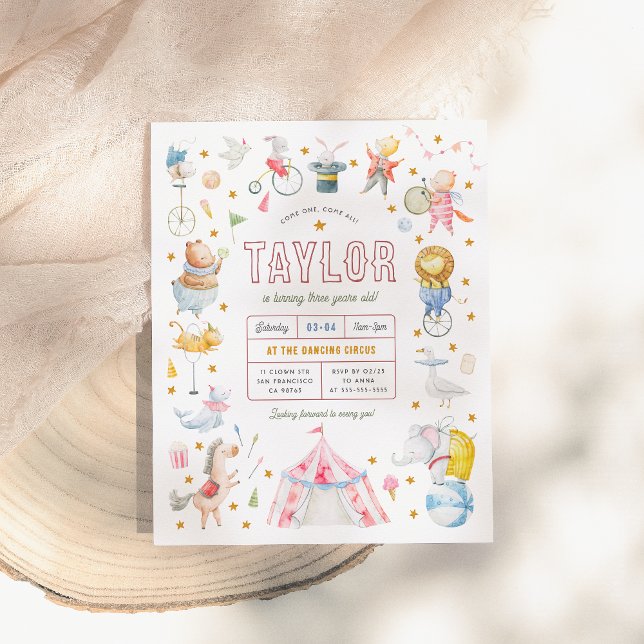 Festa de aniversário de Carnaval de Circo Animal d (Criador carregado)