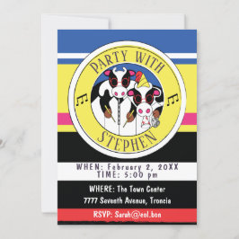 Festa de aniversário de Convite da Moosícia