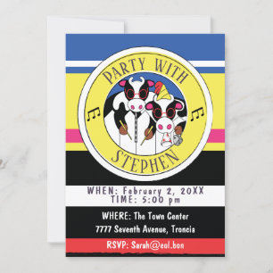 Festa de aniversário de Convite da Moosícia