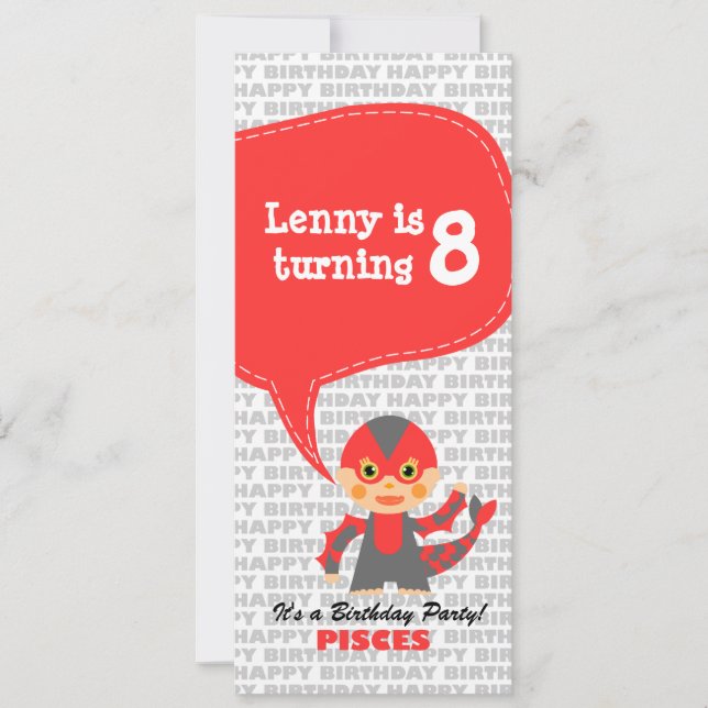 Festa de aniversário de Convite para peixes (Frente)