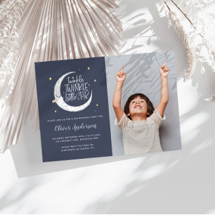 Festa de aniversário de fotos com estrelas cintila