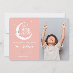 Festa de aniversário de fotos com estrelas cintila