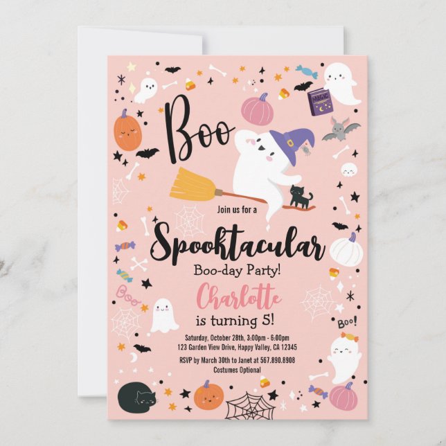 Festa de aniversário de Garota Fantasma do Hallowe (Frente)