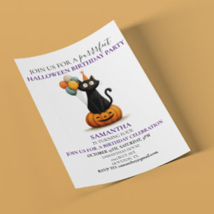 Festa de Aniversário de Halloween Crianças Gato Pr