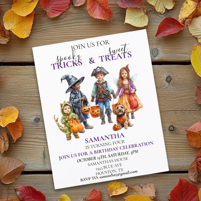 Festa de Aniversário de Halloween Infantil Truque  (Criador carregado)