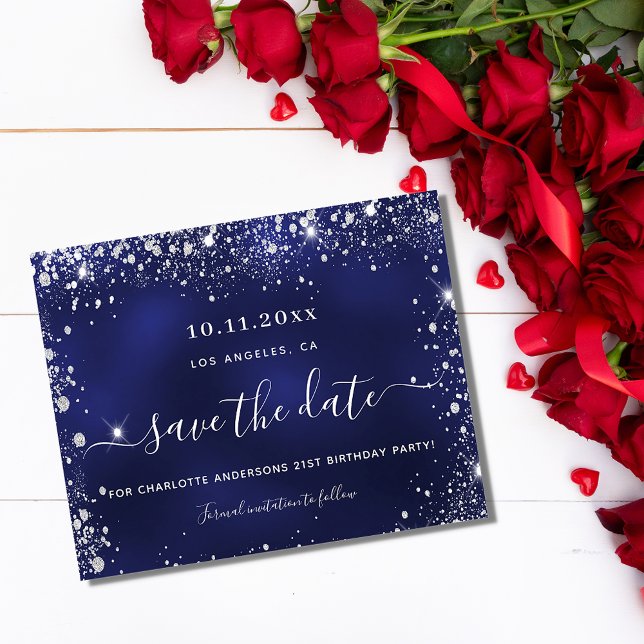 Festa de aniversário de orçamento marinho azul dat (Criador carregado)