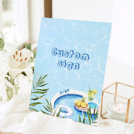 festa de aniversário de piscina personalizada