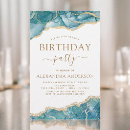 Festa de aniversário de Turquesa de Agregação de O