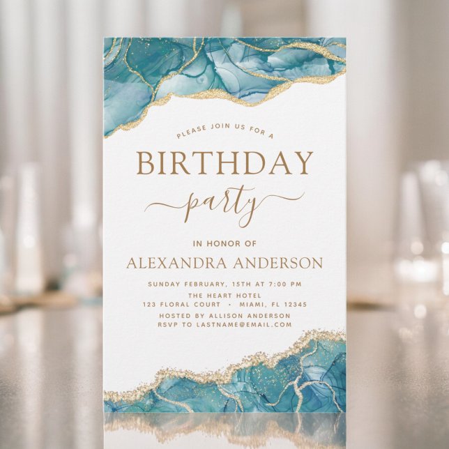 Festa de aniversário de Turquesa de Agregação de O (Criador carregado)