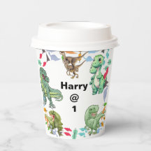 Festa de aniversário Dinossauro de fundo branco