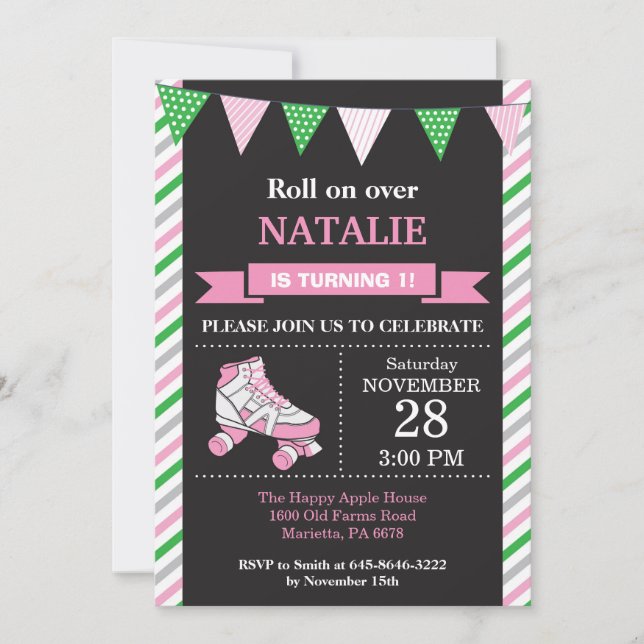 Festa de aniversário do convite do aniversário da (Frente)