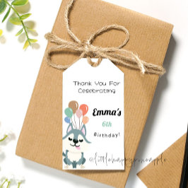 Festa de aniversário do rouco Obrigado Etiqueta do