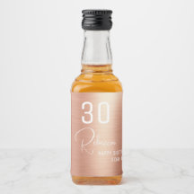 Festa de aniversário Elegante Chic Dourado 30 Mini