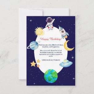 Festa de Aniversário Espacial com Aquarela