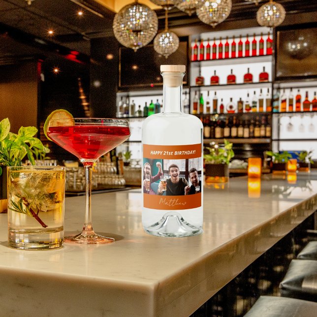 Festa de aniversário fotografia queimada cara mode (Criador carregado)