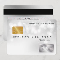 Festa de aniversário legal do cartão de crédito