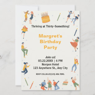 Festa de aniversário moderna e fofa