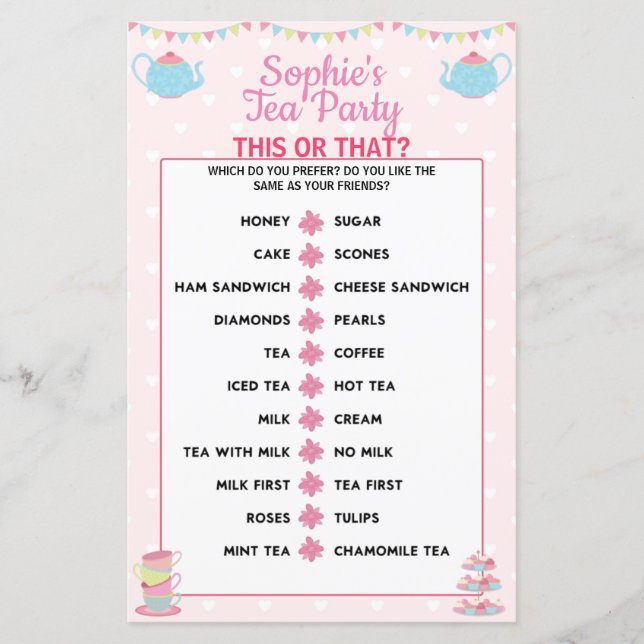 Festa De Aniversário Para As Meninas Este Ou Aquel (Frente)