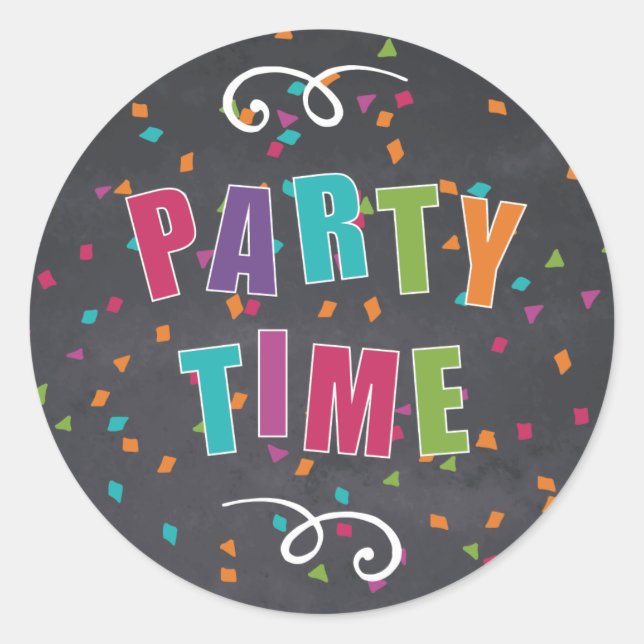 Festa de aniversário para crianças - Adesivo (Frente)