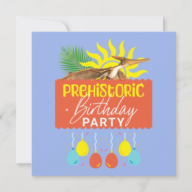 Festa de Aniversário Pré-Histórica Pterodáctilo Di (Frente)